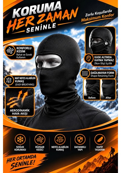 Aras Reklam Ve Moto Aksesuar Baff Koruma Bandana Çok Renkli