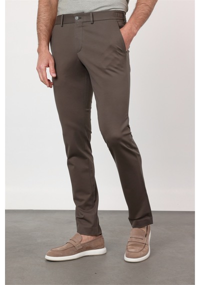 İmza Haki Yan Cep Kendinden Desenli Örme Jogger Slim Fit Esnek Pantolon 1003260174