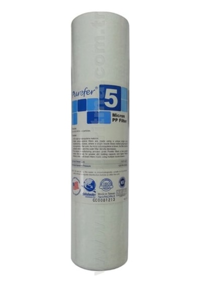 10 Inç 5 Mikron Kartuş Pp Sediment Filtre