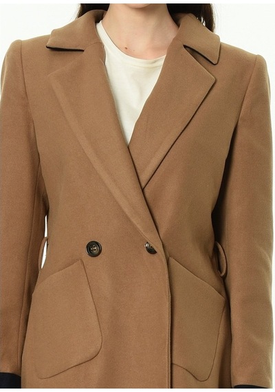 Z6640 Dewberry Bayan Palto-Camel