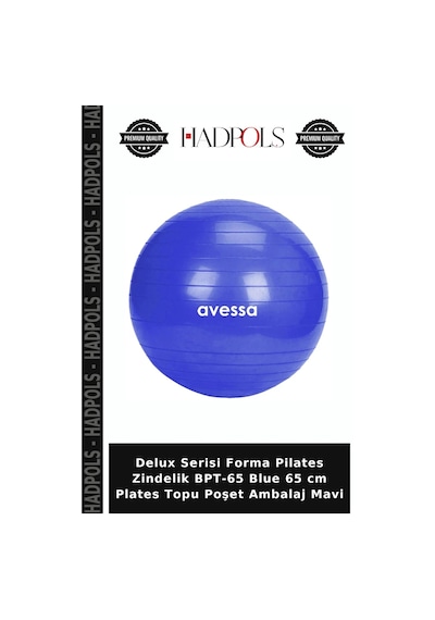 Delux Serisi Forma Pilates Zindelik Bpt-65 Blue 65 Cm Plates Topu Poşet Ambalaj Mavi