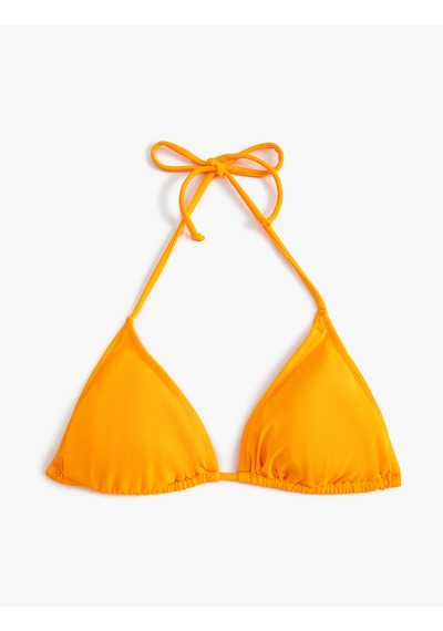 Koton Üçgen İpli Bikini Üstü Basic Turuncu 4sak10202mm Turuncu