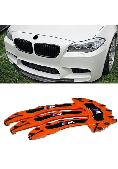 Bmw F10 ///m Turuncu 17-18-19 Janta Uyumlu 4.lü Kaliper Kapagı