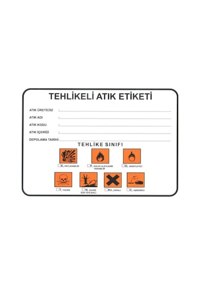 Tehlikeli Atık Etiketi