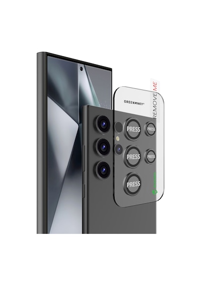 Buddıes Samsung S25 Ultra Uyumlu Kamera Lens Koruyucu Black Siyah
