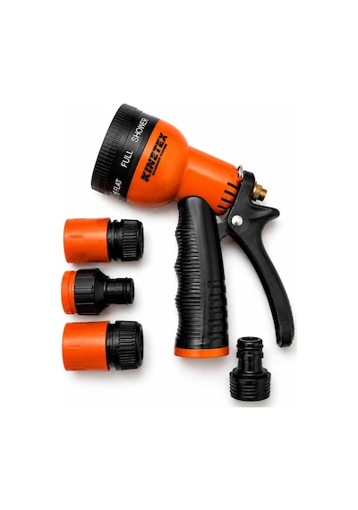 Kınetex 8 Modlu Bahçe Sulama Tabancası Seti, Ayarlanabilir Çok Fonksiyonlu Hortum Başlığı, Ergonomik Tetikli Su Püskürtme Tabancası, Bahçe, Araç Yıkama Ve Dış Mekan Temizliği İçin
