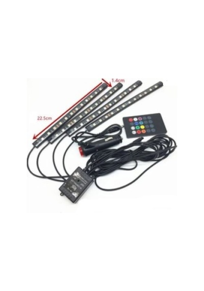 Ayak Altı 12 Ledli Sese Duyarlı Kumandalı Neon Led Aydınlatma