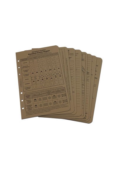 Rite İn The Rain All Weather Taktik Referans Kartı Seti, 4 5/8 "x 7", Taba Levhalar No. 9200t-r 103 Ivory