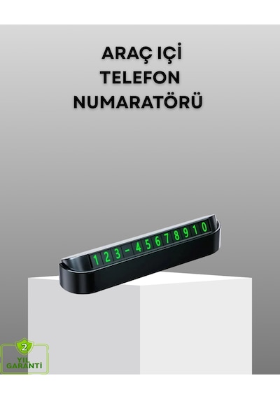 Techmrt Gri Alüminyum Araç İçi Telefon Numaratörü Dalı, Modern Ve Net Görünürlük Sağlayan Tas