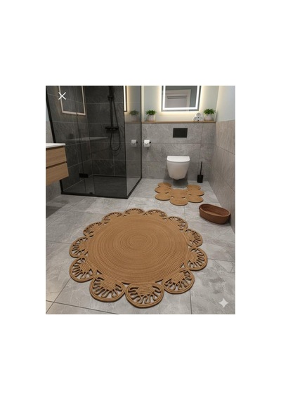Hasır,jüt, Kilim, Paspas, Mutfak Halısı, Banyo Paspası, Halı,yolluk,4 Lü Takım Daire Bambu Bambu