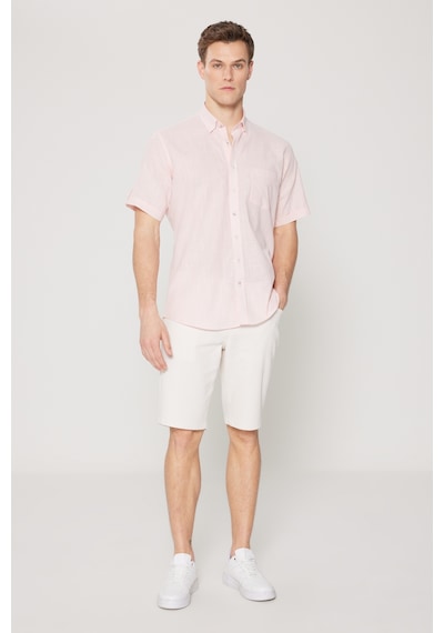 AC&Co / Altınyıldız Classics Erkek Pembe Comfort Fit Düğmeli Yaka %100 Pamuk Flamlı Kısa Kollu Casual Gömlek 4A2022200132PMBS Pembe AC&Co / Altınyıldız Classics Erkek Pembe Comfort Fit Düğmeli Yaka %100 Pamuk Flamlı Kısa Kollu Casual Gömlek 4A2022200132PMBS Pembe