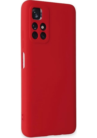 Newface Xiaomi Redmi Note 11t Kılıf Nano İçi Kadife Silikon - Kırmızı