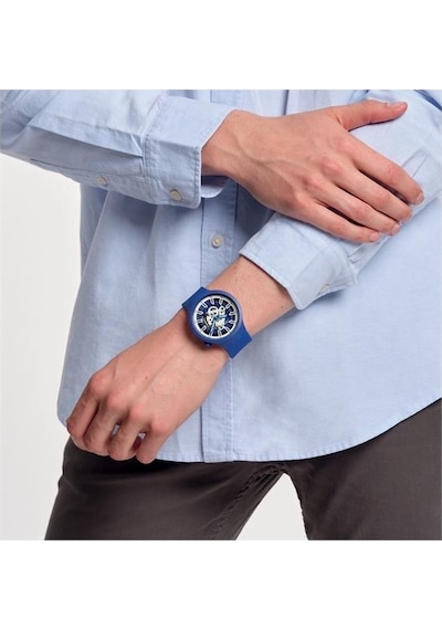 Swatch Big Bold Iswatch Blue Unisex Kol Saati SB01N102