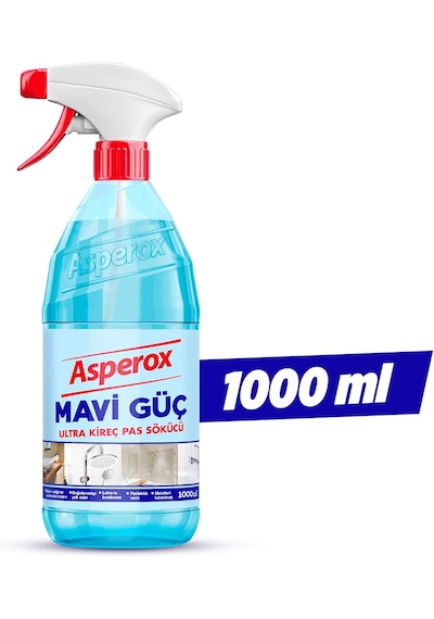 Asperox Mavi Güç Ultra Kireç Pas Sökücü Sprey 1 L
