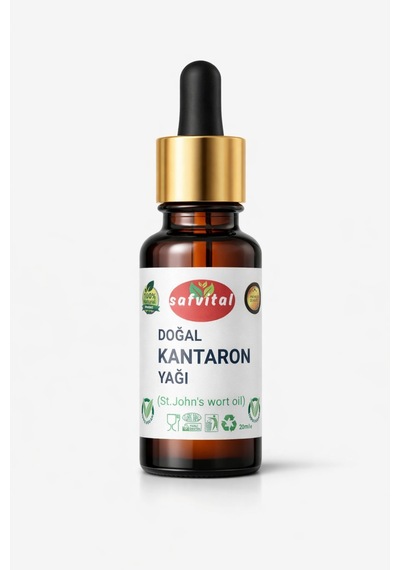 Safvital Kantaron Yağı 20 Ml Maserasyon Saf Bitkisel Nemlendirici Yağ Doğal Cilt Bakımı Ve Besleyici Yağ