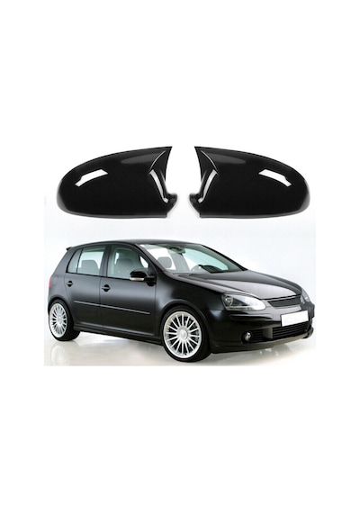 Volksvagen Golf 5 2004-2009 Siyah Batman Ayna Kapagı