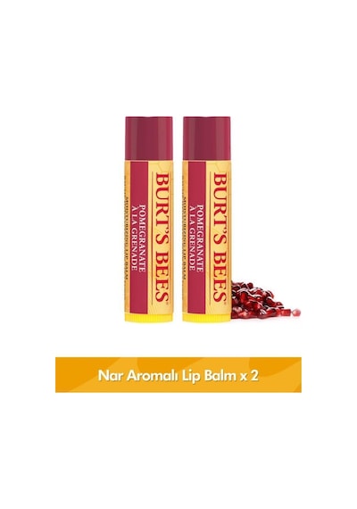 Nar Aromalı Dudak Bakım Kremi Blister Ambalaj -pomegranate Lip Balm Blister 4,25gr X2adet