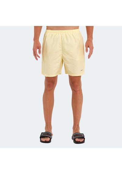 Slazenger RABI 2 li Set Erkek Cepli Deniz Şortu Saks Mavi - Sarı Mayo