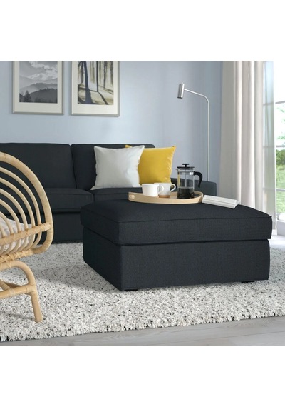 Ikea Antrasit Şık Kanepe - Saklama Gözlü Puf