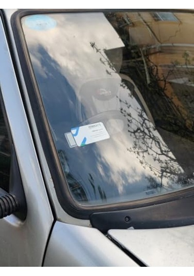 2 Adet Şeffaf Kartvizit Ve Etiket Tutucu, Yapışkanlı Plastik Malzeme