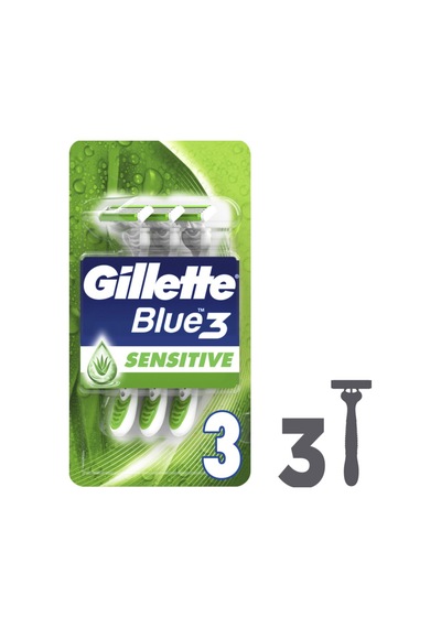 Gillette Blue3 Sensitive Tıraş Bıçağı 3'lü