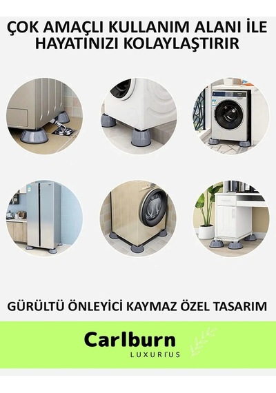 Özel Üretim Gürültü Engelleyici Titreşim Önleyici Kauçuk Çamaşır Bulaşık Makinesi 16 Adet Ayak Pedi