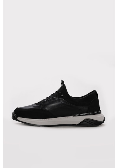 Fast Step Hakiki Deri Erkek Casual Ayakkabı 300mba133 Siyah