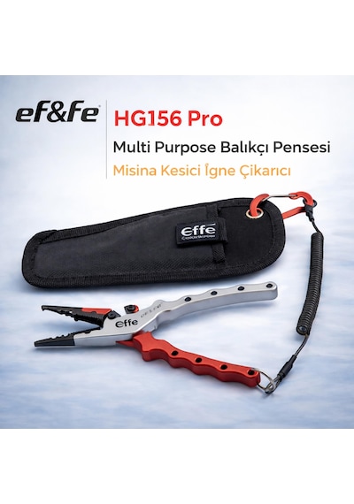 Effe Hg156 Pro Multi Purpose Balıkçı Pensesi Misina Kesici İğne Çıkarıcı