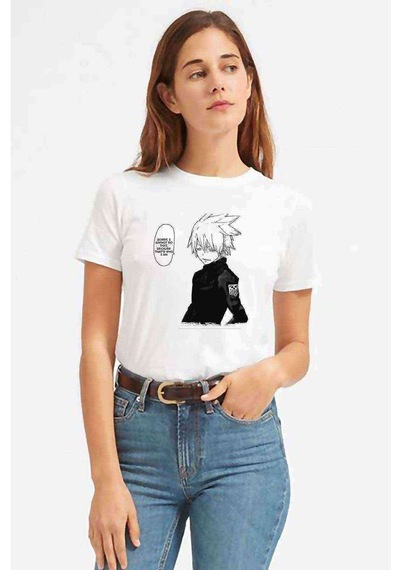 Anime Tokyo Ghoul Anteiku Baskılı Beyaz Kadın Tshirt (534307754)
