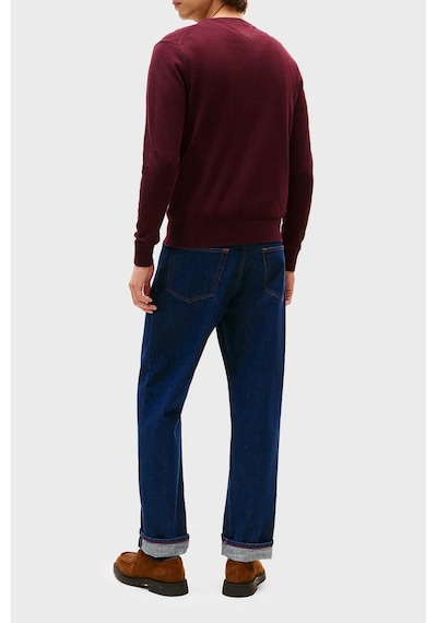 Tommy Hilfiger Pıma Org Ctn Cashmere Crew Neck Erkek Kırmızı Kazak - Mw0mw28046