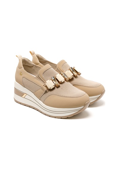 Sneaker Günlük Kadın Diğer 2l5548dm Donna Serena Tomaıa 5548dm Beige Platino Beige Platino Çok Renkli