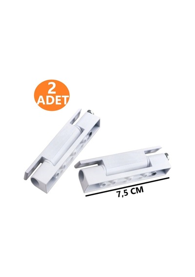2 Adet Pvc Pimapen Pencere Menteşesi 7,5 Cm Metal Beyaz Mobilya Menteşeleri