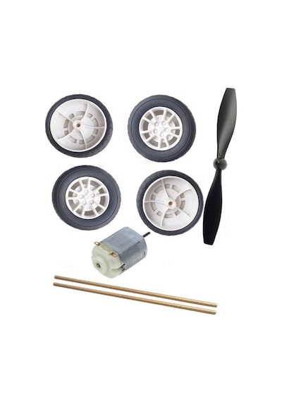 Tekerlek 42mm 4 Adet Tek Kanat Pervane 1.5-3v Dc Motor