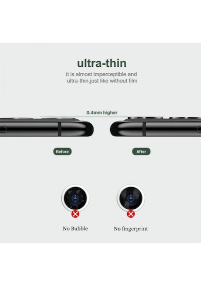 Ennar Apple Uyumlu iPhone 16 Pro Max - 16 Pro Metal Çerçeve Full Koruma Kamera Lensi Siyah