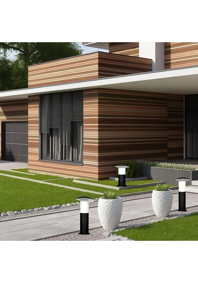 Zita Bahçe Armatürü Mantar Model 41 Cm Set Üstü Siyah Dış Mekan Lamba Ip54 Su Geçirmez E27 Ampul Uyumlu Yerli Üretim Bahçe Aydınlatma 238s