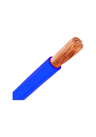 6 Mm Nyaf 5 Metre Mavi Çok Telli Kablo Tam Bakır