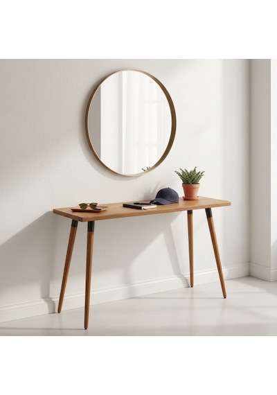 Mobenta Basic Entry: Modern Masif Dresuar, Antre Konsolu - 110x35 Tk Ahşap