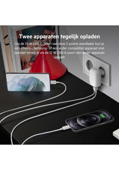 Belkin 37w 25w Usb-c Pd Pps+12w Usb-a Şarj Cihazı