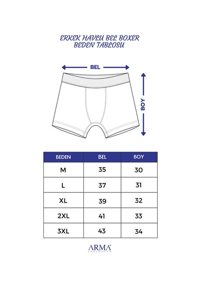 Arma Yıldız Erkek Renkli Düğmeli Boxer 3'lü Paket %100 Pamuklu Penye Çok Renkli Arma Yıldız Erkek Renkli Düğmeli Boxer 3'lü Paket %100 Pamuklu Penye Çok Renkli
