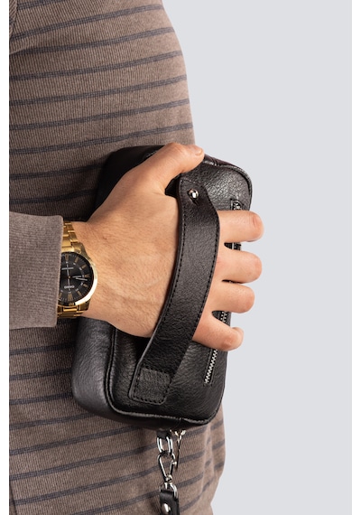 Westbag Unisex Hakiki Dana Derisi El Geçmeli Portföy Çanta Premium Kalite Günlük Clutch Siyah