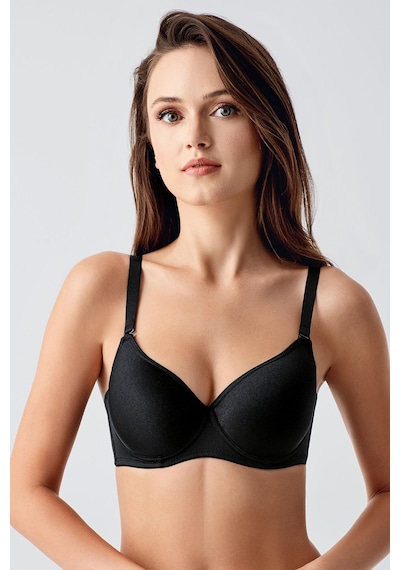 New Bra Kadın B Kap Desteksiz Sütyen Siyah 7900 Siyah