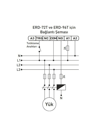Tense Erd-72t ,72x72mm 24v..220vac/dc Kontak-1a1k Dijital Zaman Röle