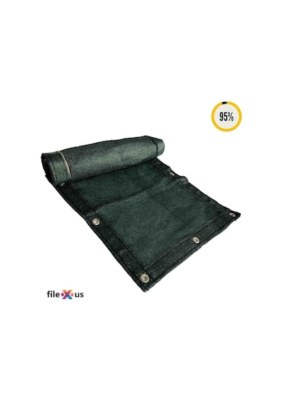 %95'Lik Spor Alanları Filesi-Koyu Yeşil |Güçlendirilmiş Kenar