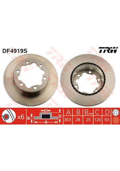 Trw Df4919s Arka Fren Aynası Cıft Teker Crafter Sprınter 5t 06 / 06