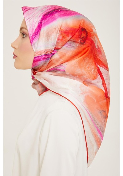 Armine Twill İpek Eşarp 24ya9102 52 - Desenli