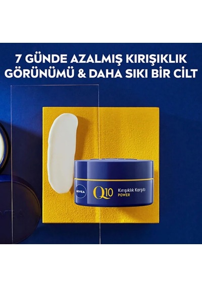Nivea Q10 Cilt Sıkılaştırıcı Kırışıklık Karşıtı Yüz Gece Kremi 50ml