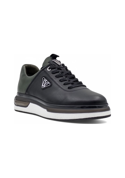 Voyager M057 Hakiki Deri Erkek Sneaker Siyah