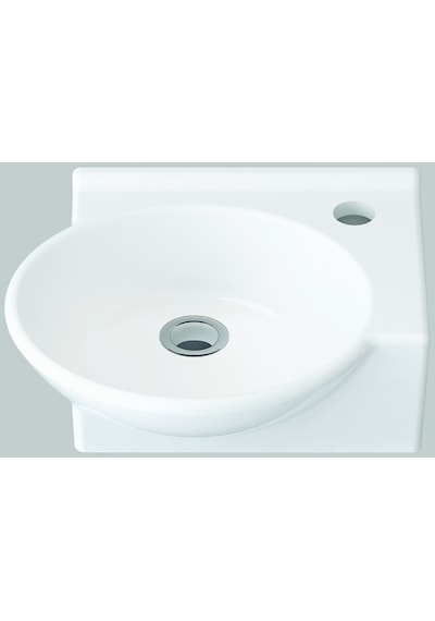 Idevit Myra Karavan Mini Köşe Lavabo 33 x 36 Sağ / Sol Sağ-Sifonsuz