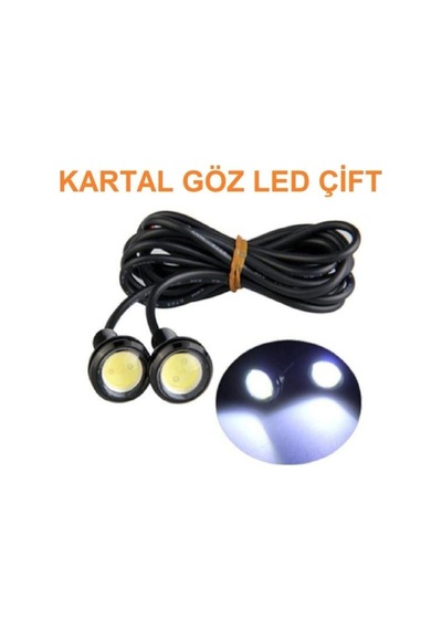 Ayna Altı Beyaz Led Kartal Gözü Gündüz Farı Eagle Led Civatalı