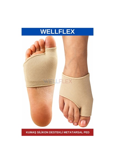Metatarsal Ped Kumaş Kaplı Silikon Destekli Bedensiz - 1 Çift